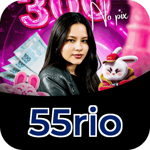 Interface do aplicativo 55rio mostrando jogos disponíveis no iOS e Android